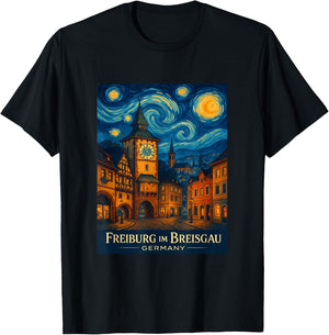 Freiburg Im Breisgau Skyline T-Shirt - T-Shirt | Black