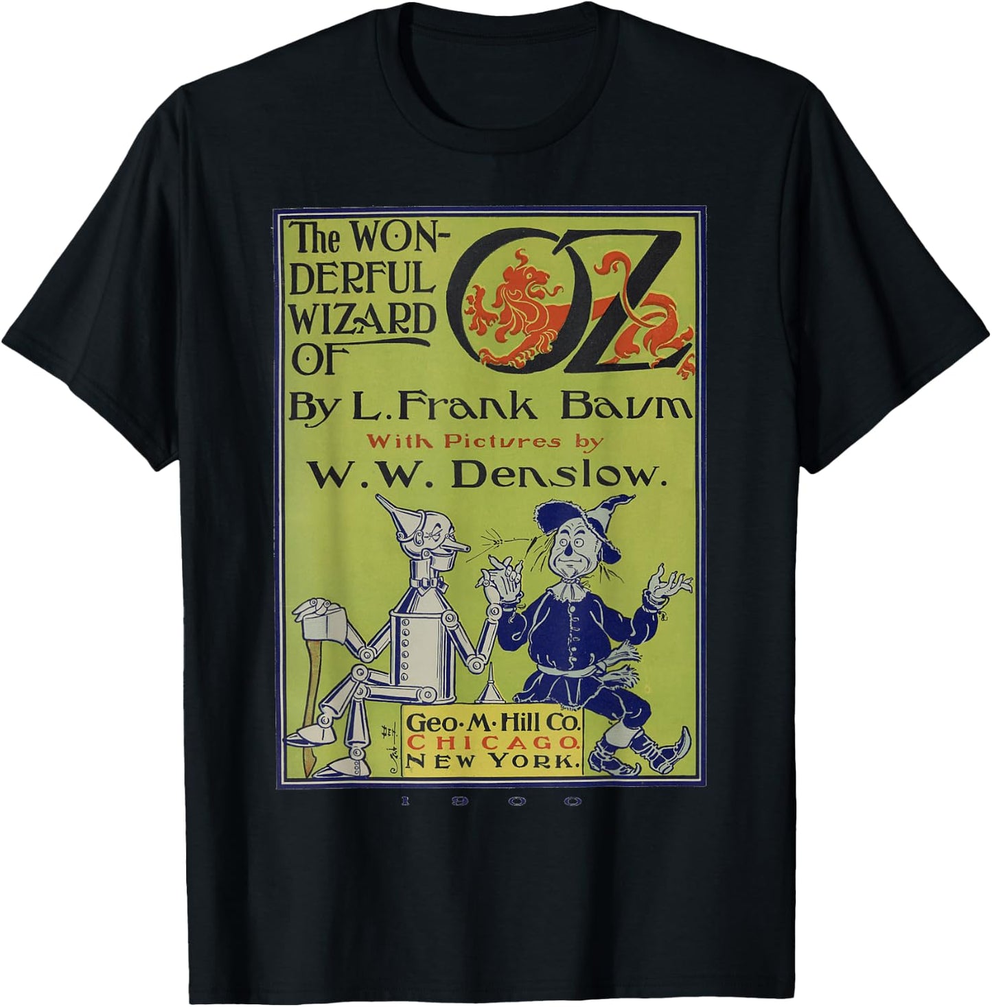 Scarecrow & Tin-Man Shirt The Wizard of OZ Vintage T-Shirt - T-Shirt | Black
