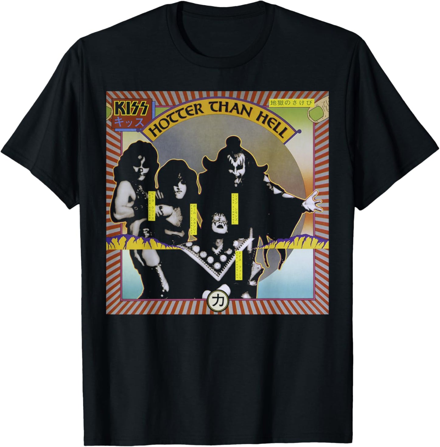 KISS - 1974 Hotter Than Hell T-Shirt - T-Shirt | Black
