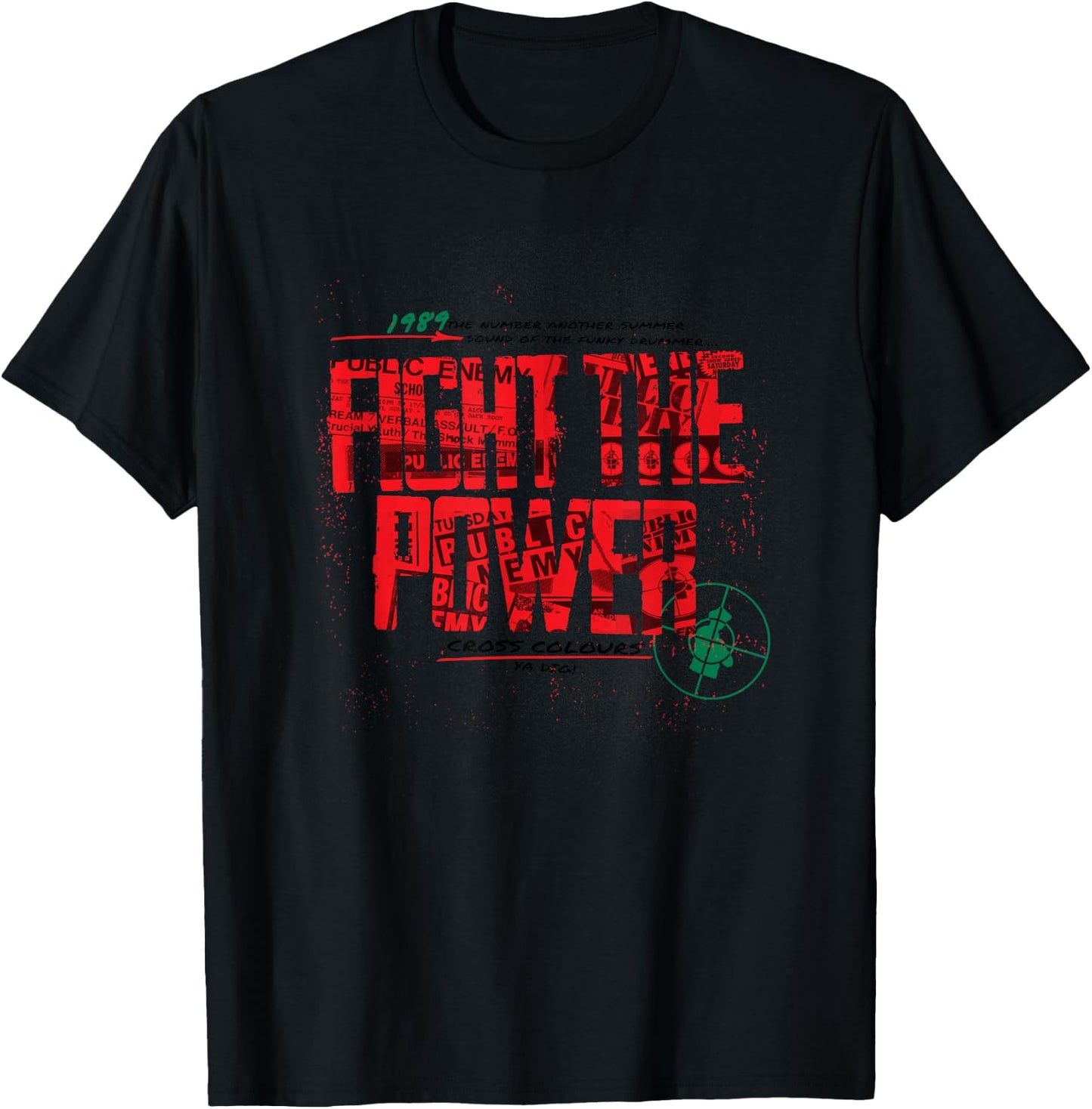 Public Enemy Bekämpfe die Macht du magst | 90's Vintage Legends , black T-Shirt - T-Shirt | Black