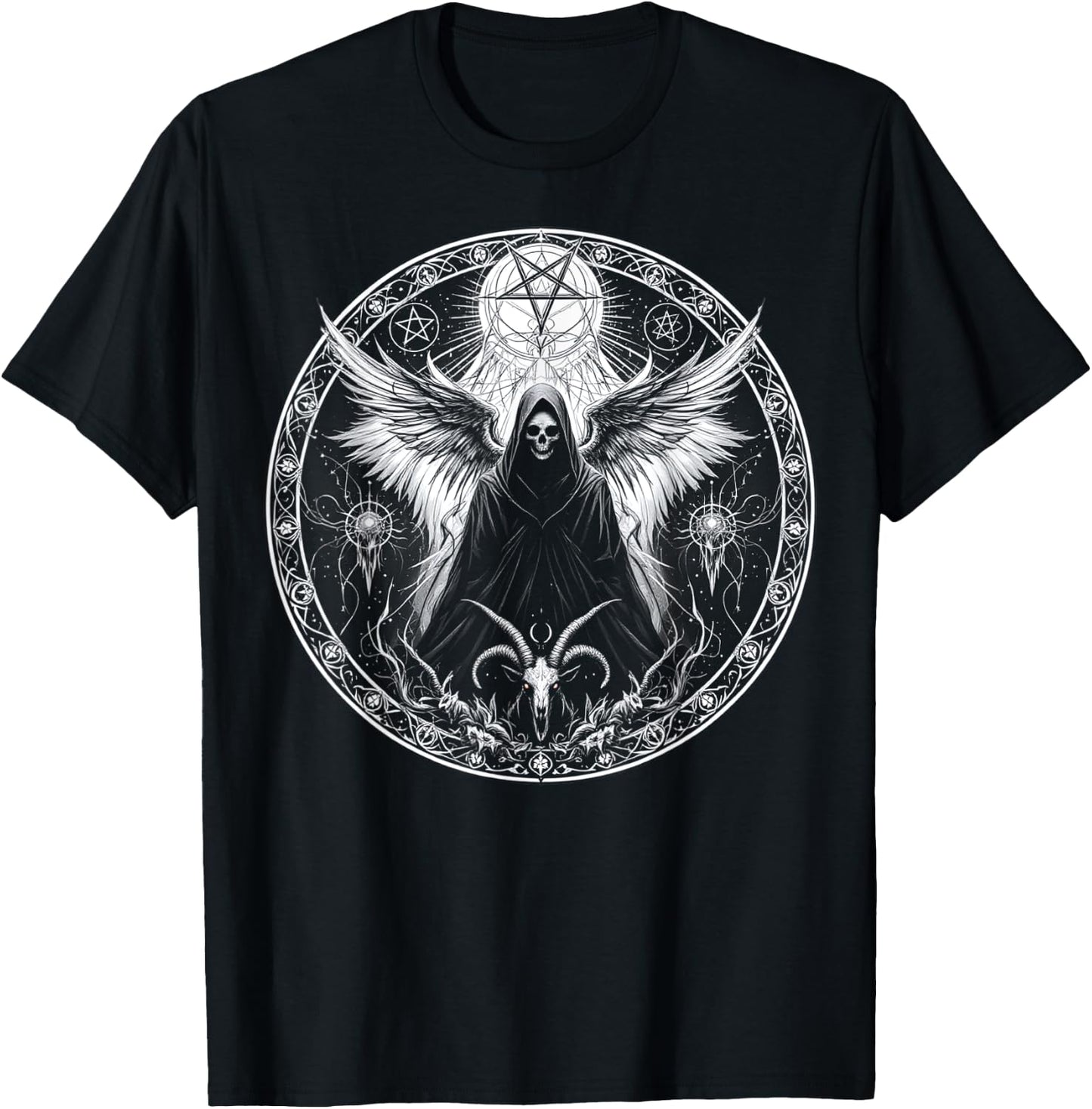 Embrace The Unholy Occult Gothic Aesthetic Satanic Religion T-Shirt - T-Shirt | Black