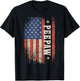Peepaw American Flag Patriotic USA Vintage T-Shirt - T-Shirt | Black