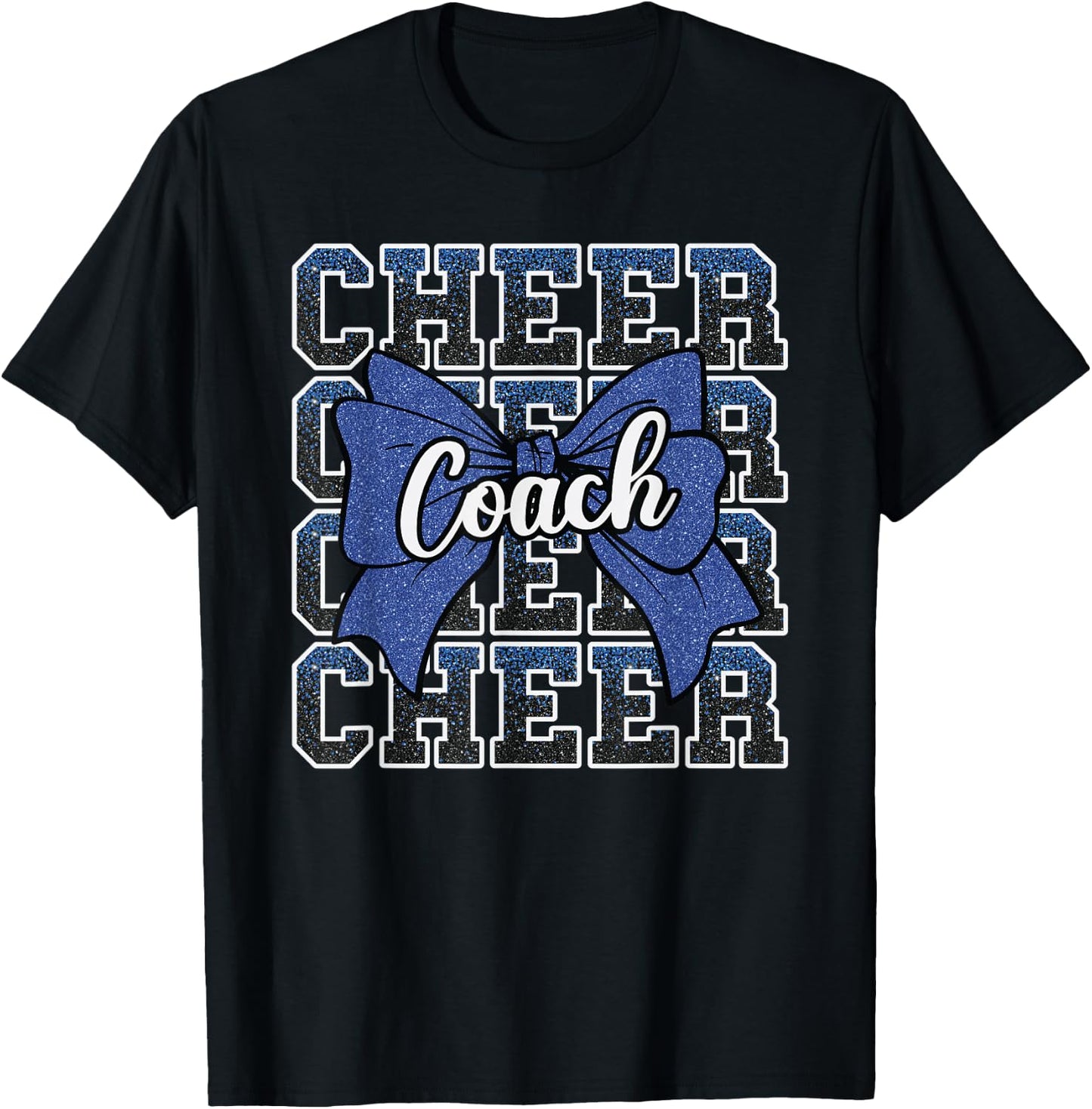 Blau Funny Sport Loud Proud Cheer Coach Dad Father's Day T-Shirt - T-Shirt | Black