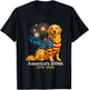 Golden Retriever 4th of July 250 Years American Anniversary T-Shirt - T-Shirt | Black