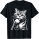 Cute Tabby Cat Paw T-Shirt - T-Shirt | Black