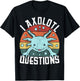 I Axolotl Questions Axolotl Animal Girl Boy Kid Cute Axolotl T-Shirt - T-Shirt | Black