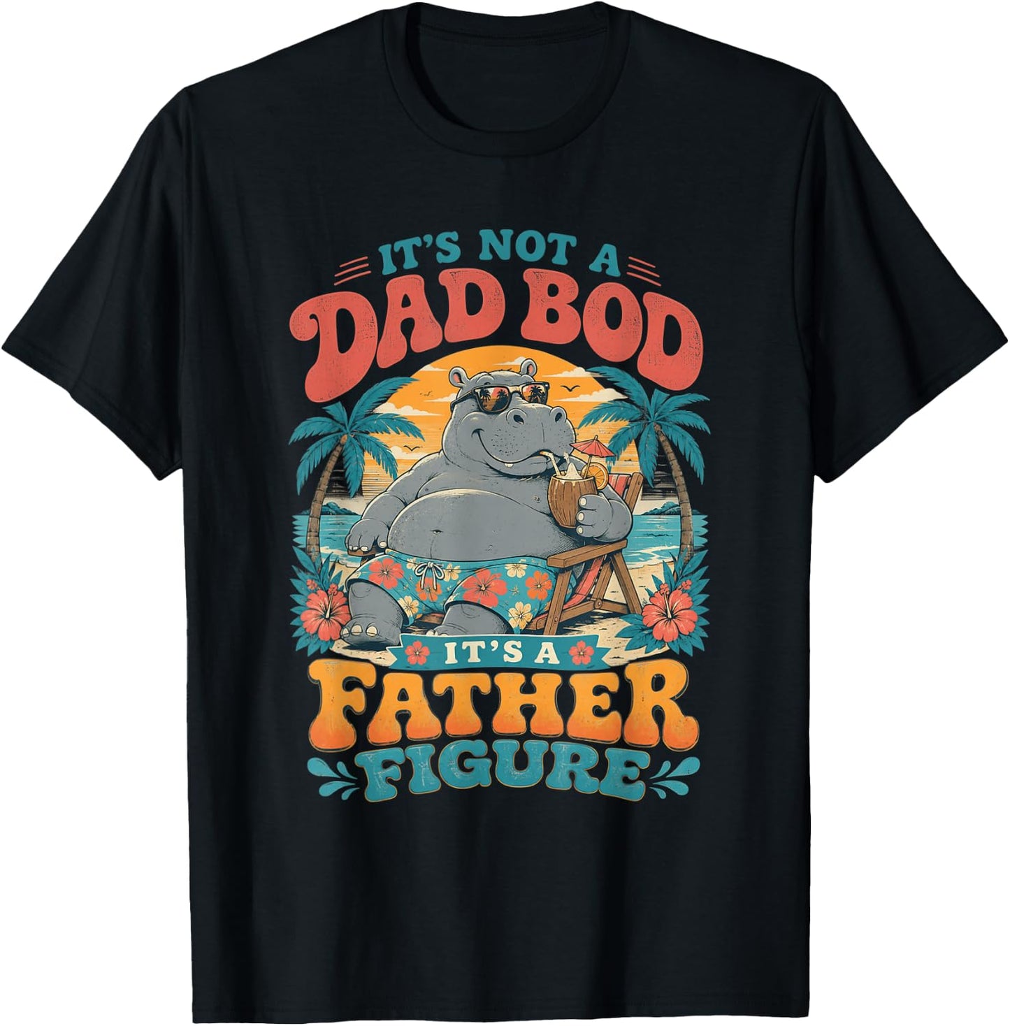 Ce n'est Pas Un Papa, C'est Une Figure paternelle drôle pour la fête des pères T-Shirt - T-Shirt | Black
