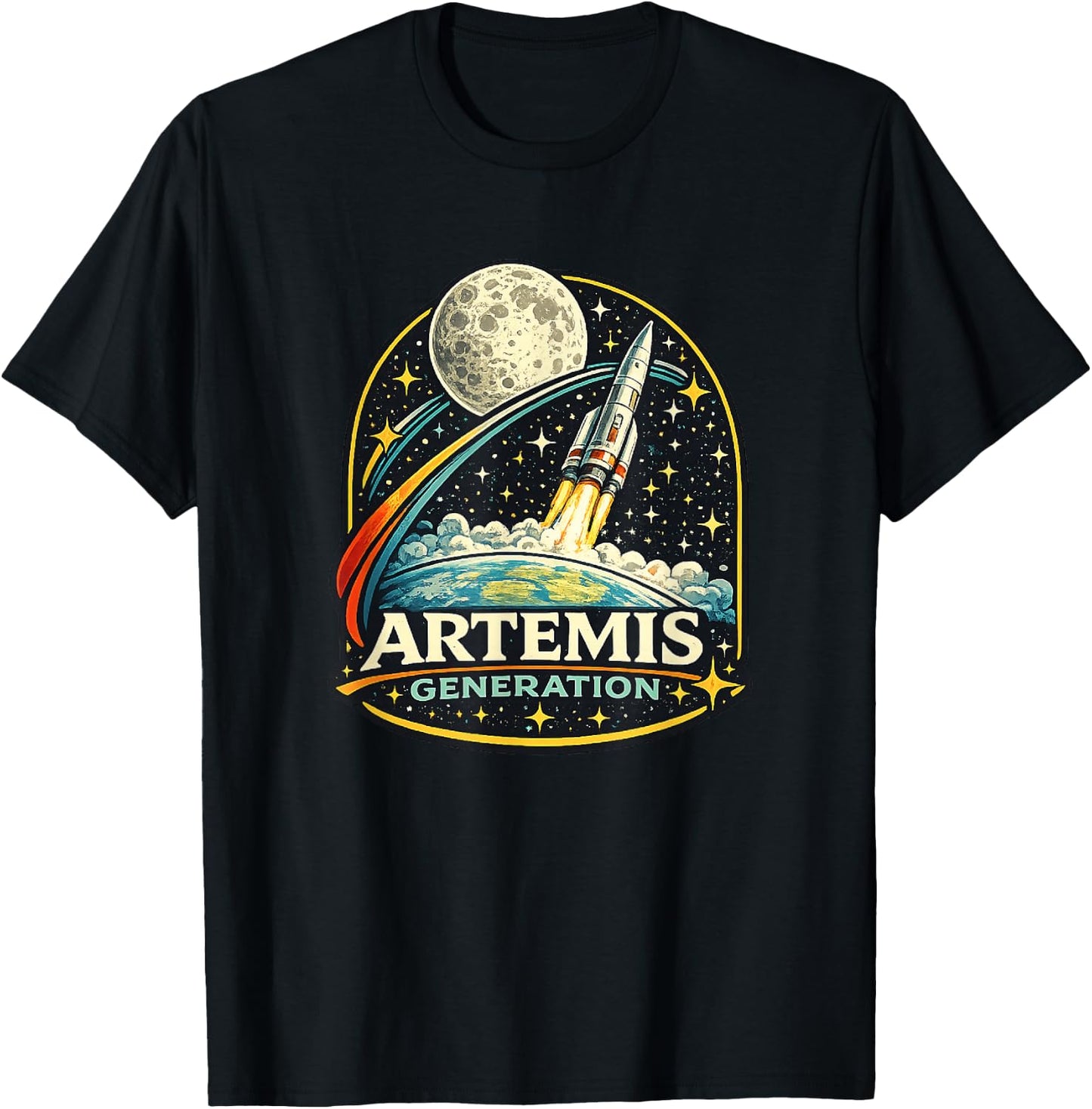 Startraum für Mondraketen der Artemis Generation T-Shirt - T-Shirt | Black