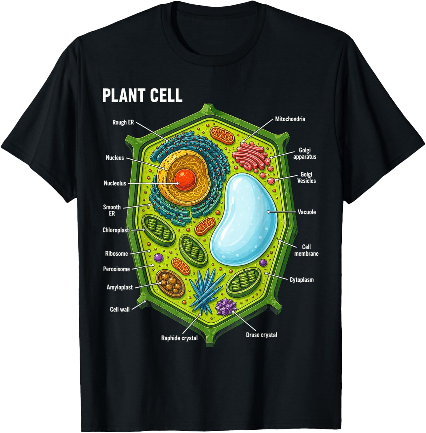 Plant Cell Anatomy Biology Science Education Gifts Men Women T-Shirt - T-Shirt | Black