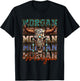 Morgan First Name Longhorn Southern Funny Apparel T-Shirt - T-Shirt | Black