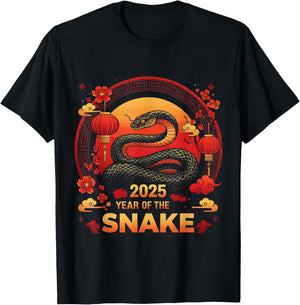 Year Of The Snake 2025 Lunar New Year Chinese New Year 2025 T-Shirt - T-Shirt | Black