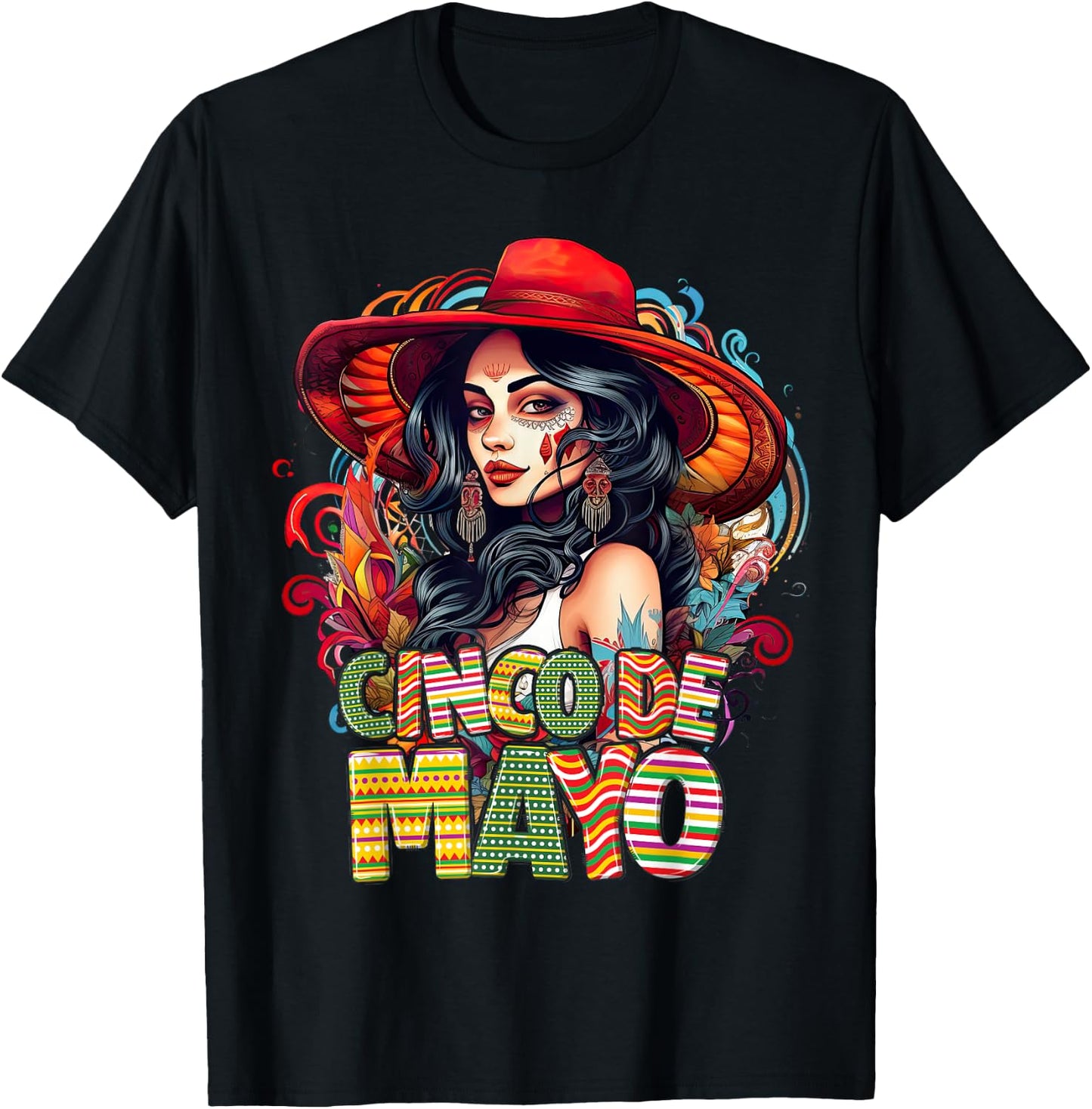 Cinco De Mayo Girl Mexican Fiesta 5 De Mayo Women T-Shirt - T-Shirt | Black