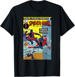Marvel Spider-Man: New Day Danger Tarantula Comic T-Shirt - T-Shirt | Black