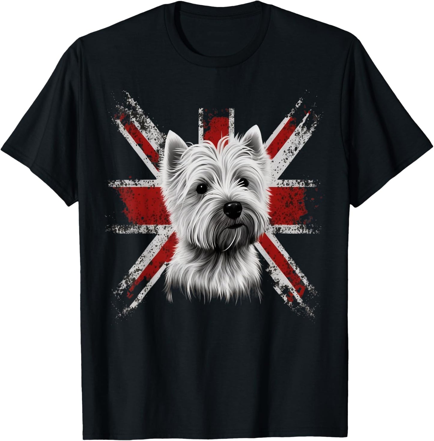 Britisch UK Westie Grossbritannien West Highland White Terrier T-Shirt - T-Shirt | Black