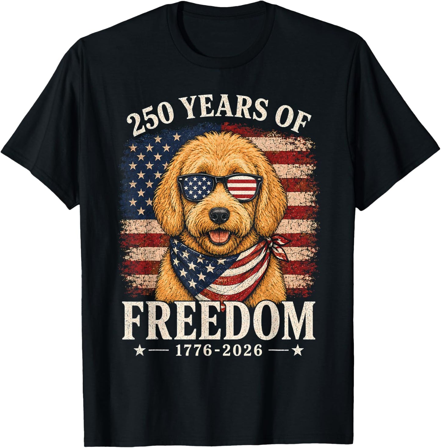 250th Anniversary USA Doodle T-Shirt - T-Shirt | Black