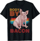 Body By Bacon Low Carb Diet Ketosis Ketogenic Diet T-Shirt - T-Shirt | Black