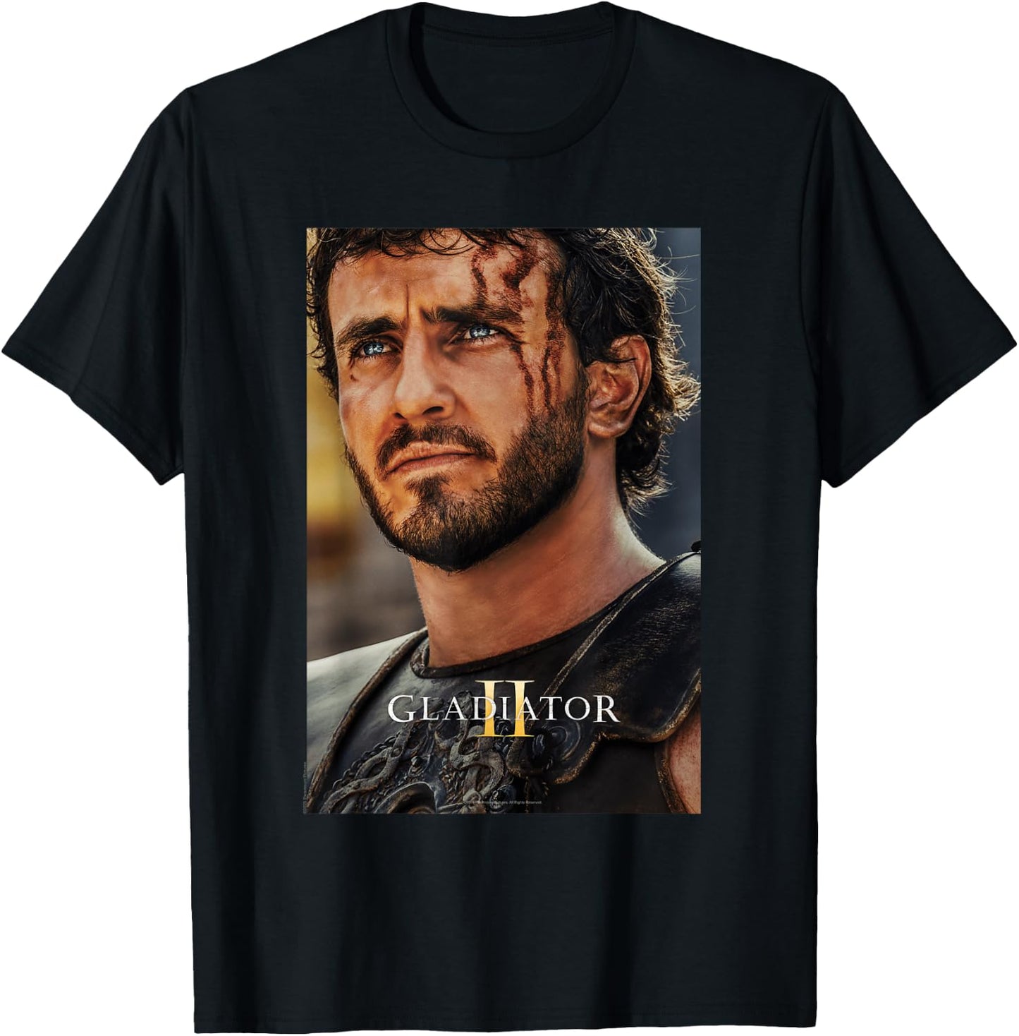 Ripple Junction x Gladiator II Lucius Verus Movie Poster , Black, S T-Shirt - T-Shirt | Black