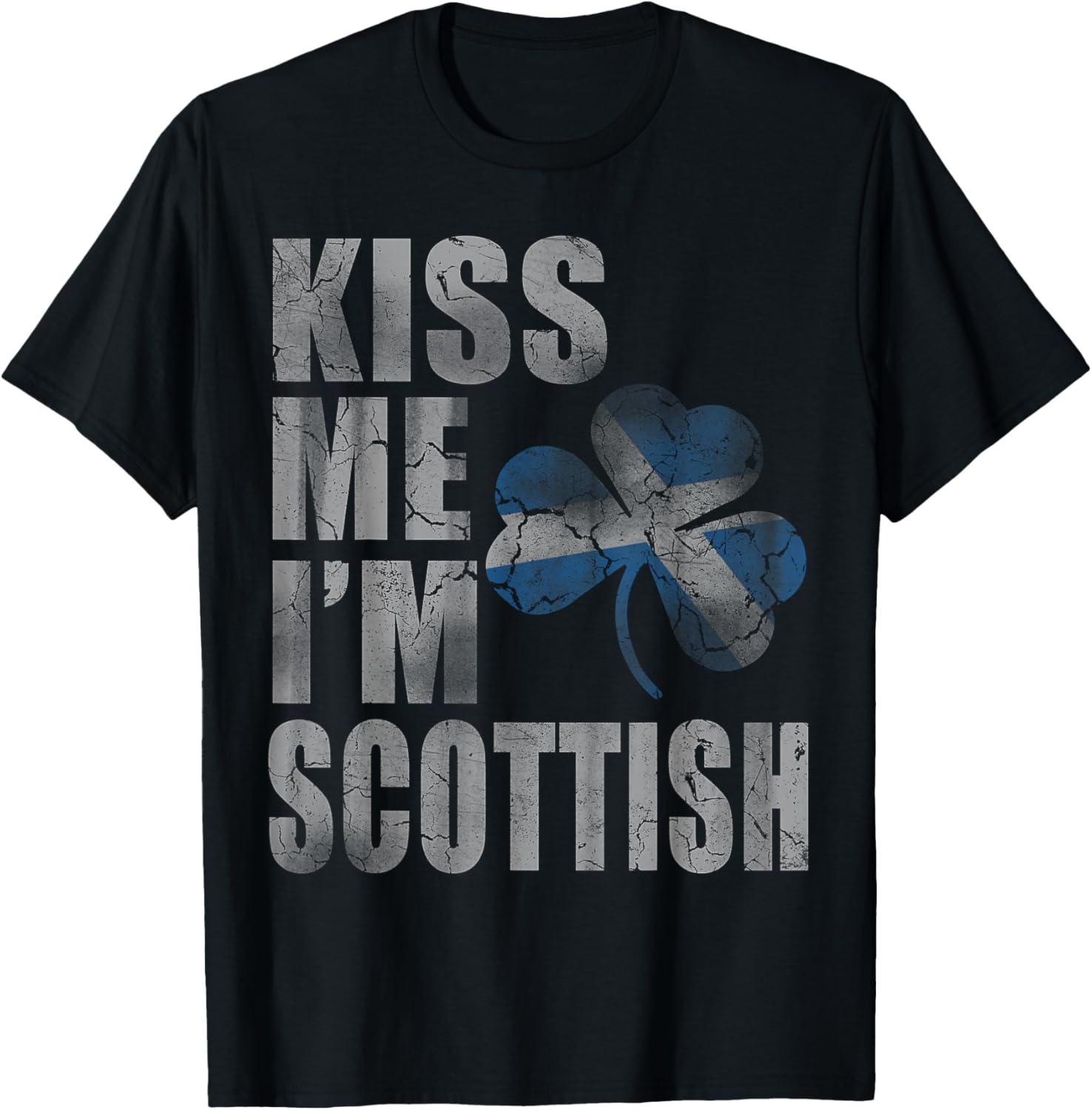 Kiss Me I'm Scottish Irish St Patrick's Day Men Women Kids T-Shirt - T-Shirt | Black