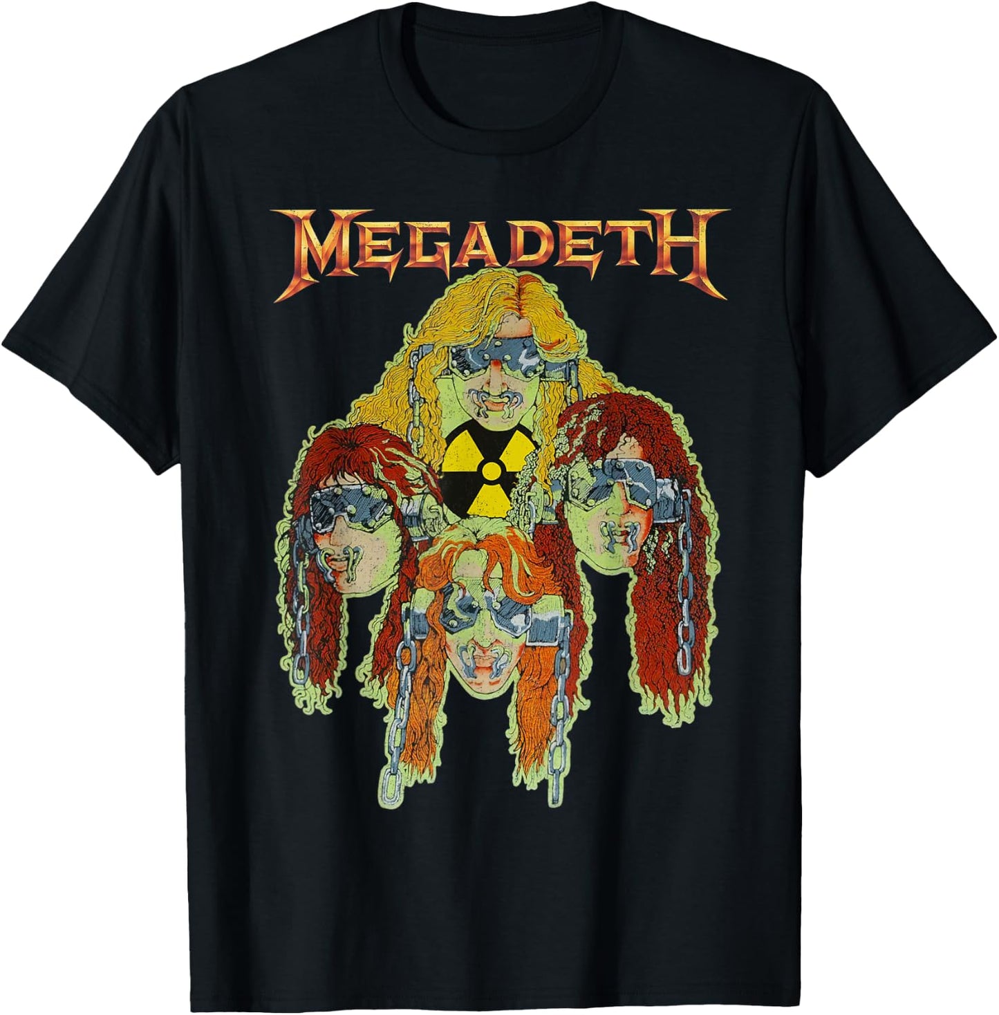 Megadeth - Nuclear Glow Heads T-Shirt - T-Shirt | Black