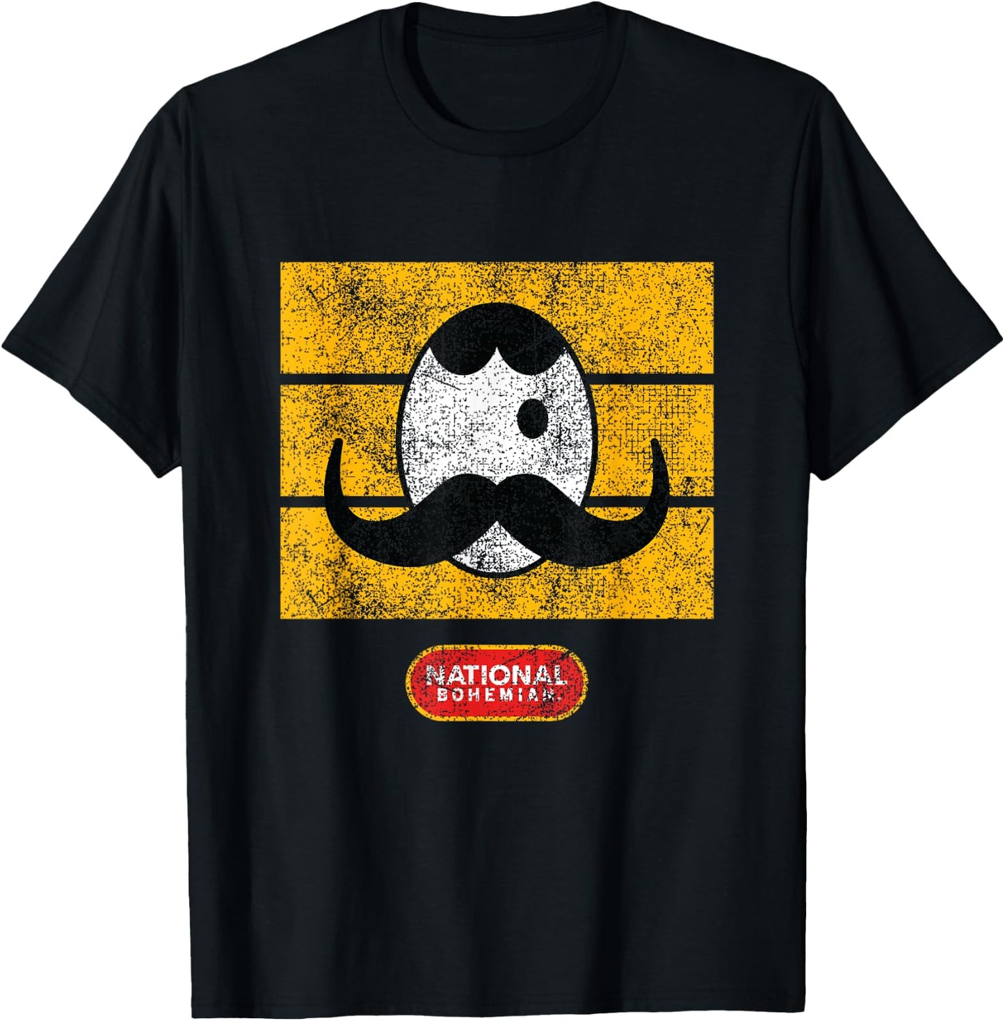 National Bohemian Vintage Style - Retro Logo T-Shirt - T-Shirt | Black