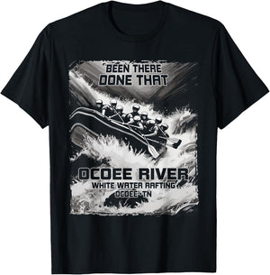 Ocoee River White Water Rafting Rapids Tennessee Raft T-Shirt - T-Shirt | Black