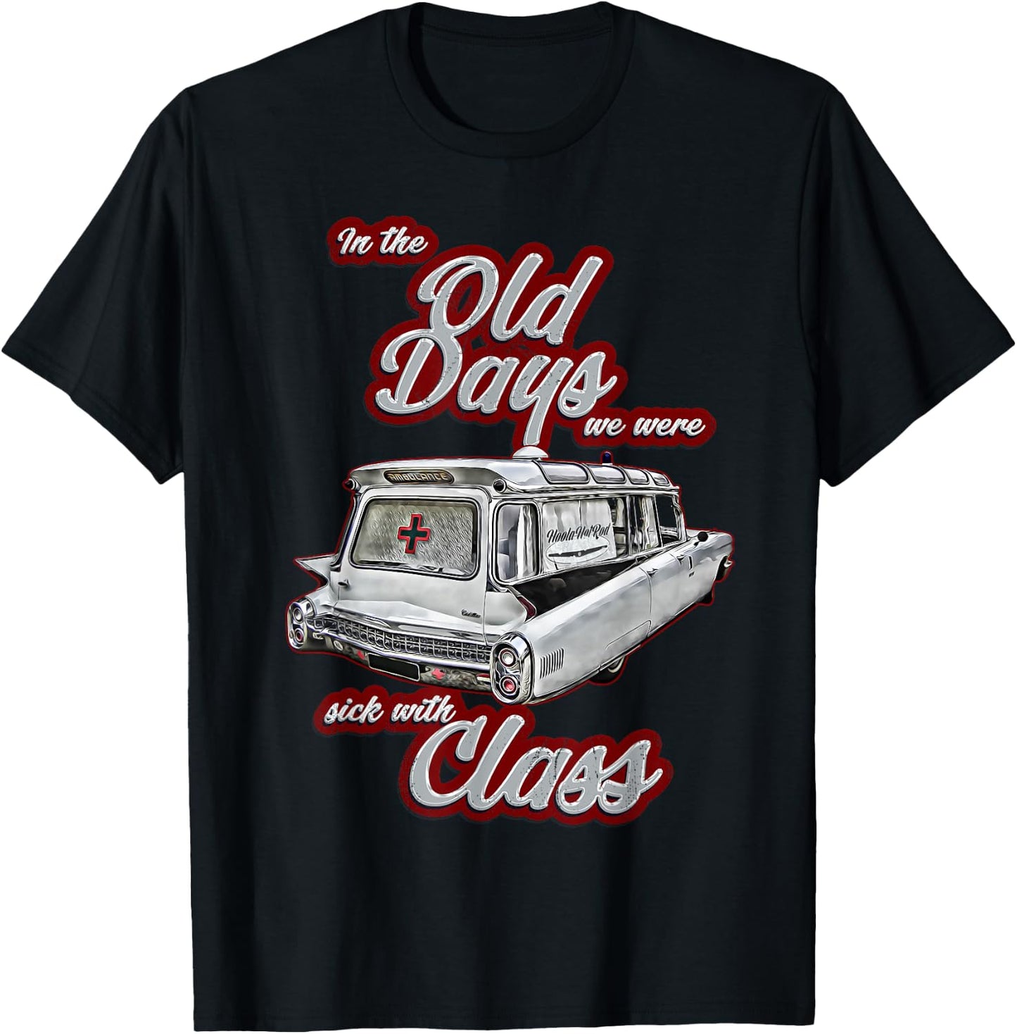 Miller,Meteor,Hotrod,Classic Ambulance car,Hearse1950s,1960s T-Shirt - T-Shirt | Black