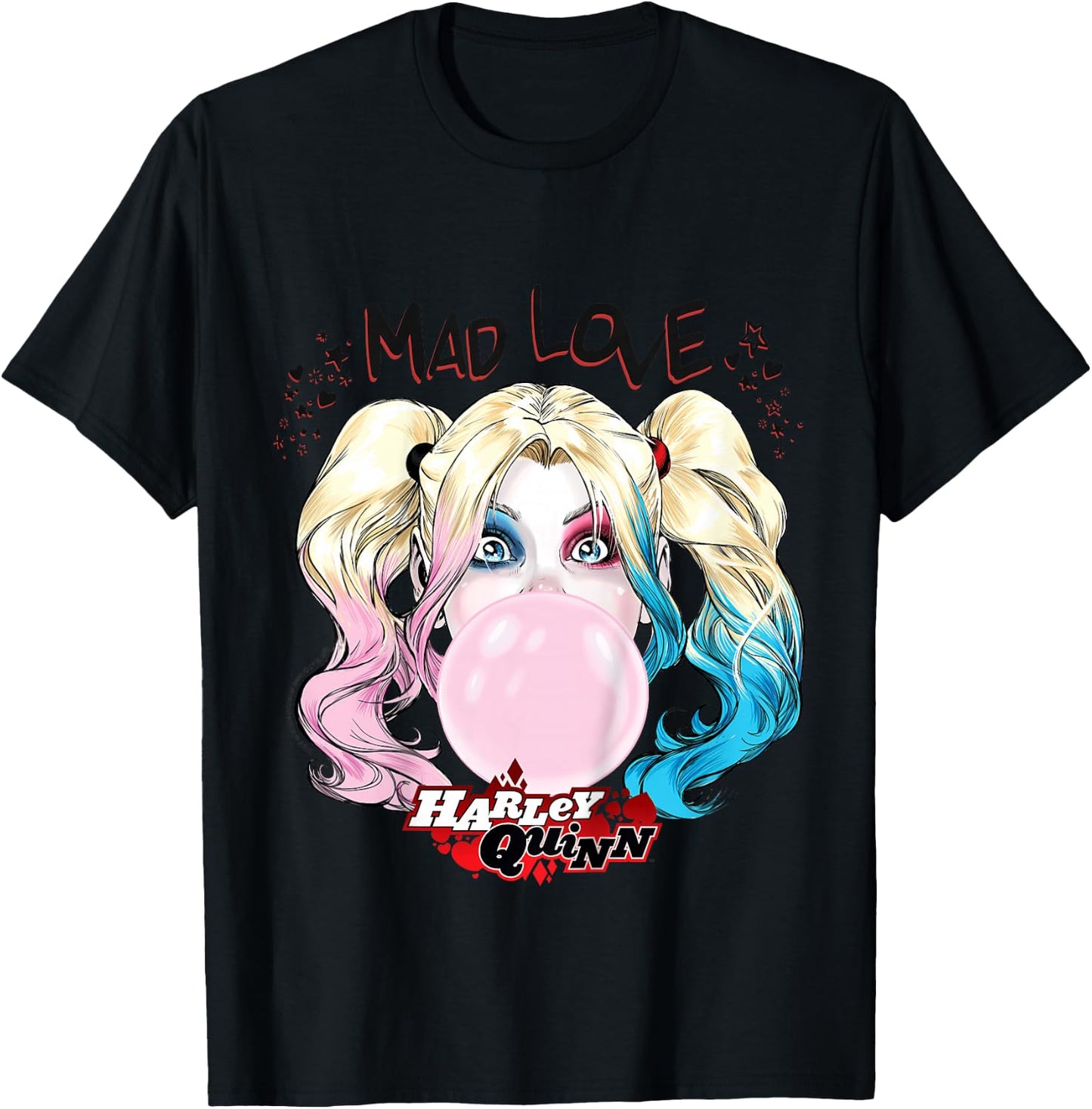 Children's Batman Harley Quinn Bubblegum Mad Love , White T-Shirt - T-Shirt | Black