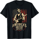Fourth of July Abraham Lincoln Playing Guitar T-Shirt - T-Shirt | Black