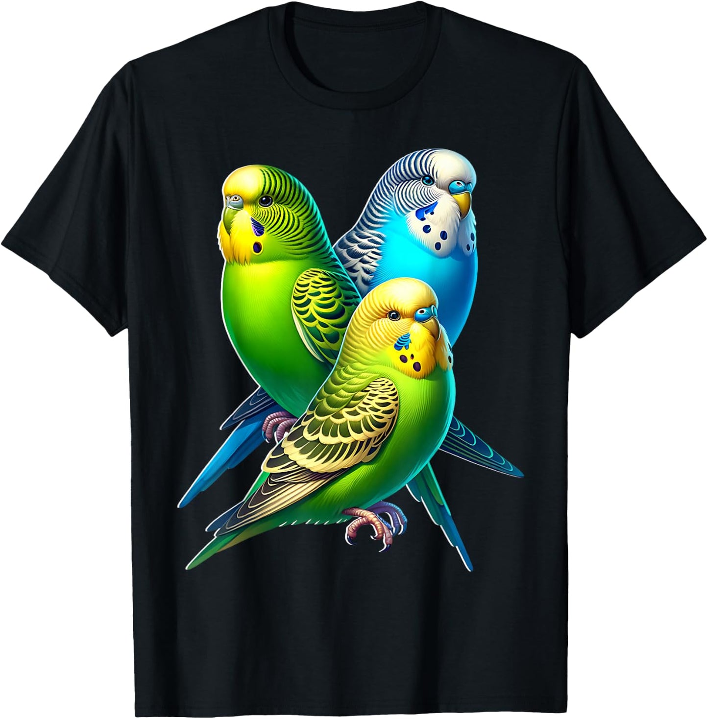 Funny Sayings Budgie , black T-Shirt - T-Shirt | Black
