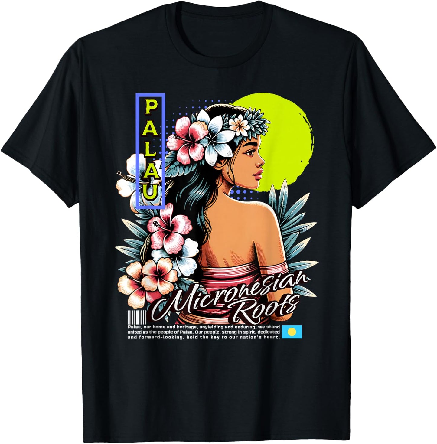Republic of Palau, Palauan Islander T-Shirt - T-Shirt | Black