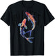 Y2K Vintage Graffiti Nishikigoi Fisch Backprint Koi Karpfen T-Shirt - T-Shirt | Black