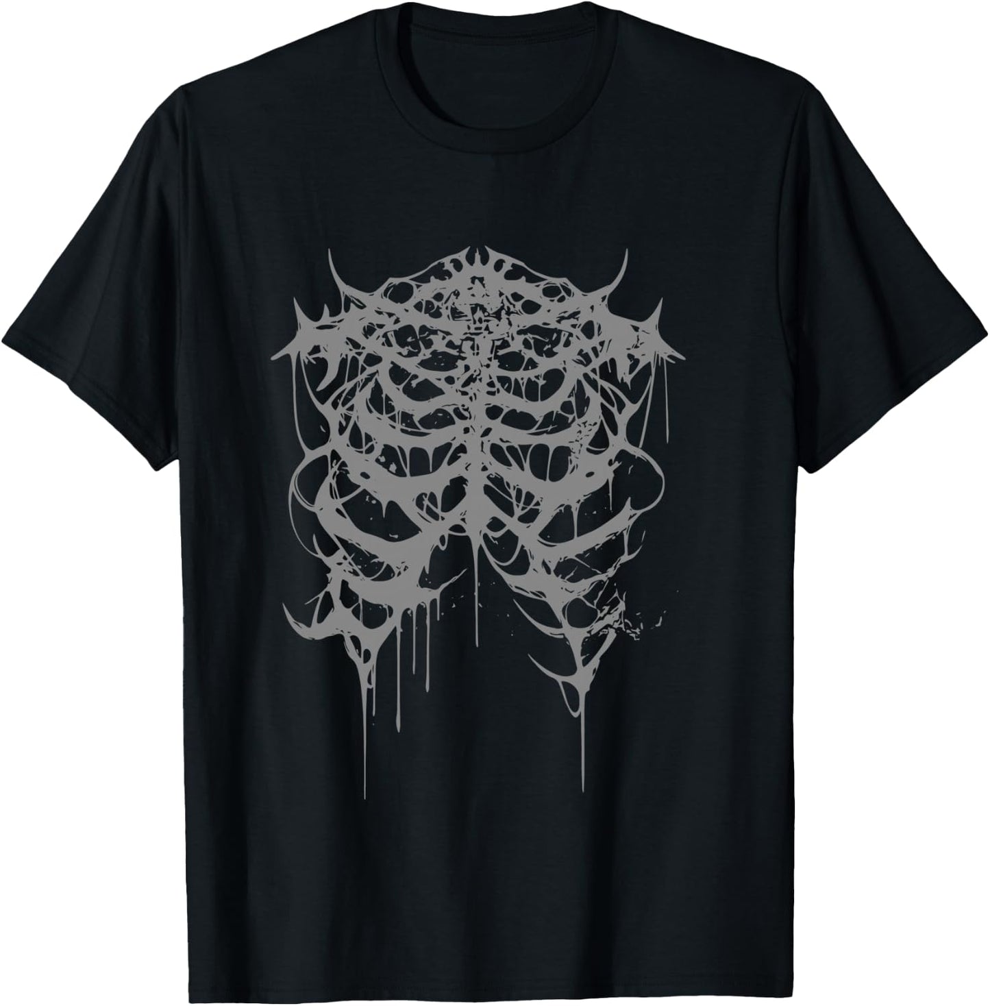 Horror Black Metal Death Metal | Gothic Goth Grunge Langarmshirt T-Shirt - T-Shirt | Black