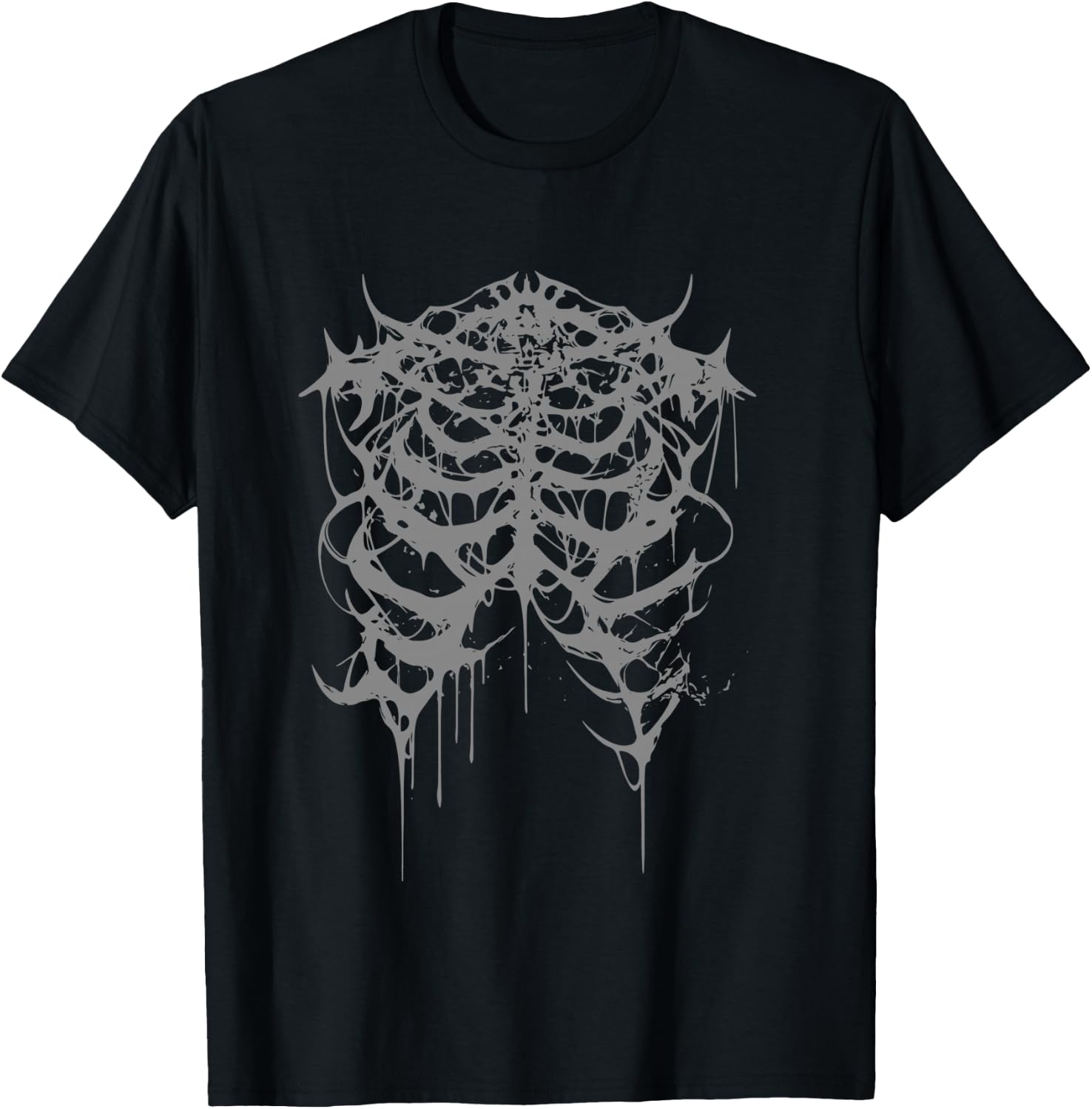 Horror Black Metal Death Metal | Gothic Goth Grunge Langarmshirt T-Shirt - T-Shirt | Black