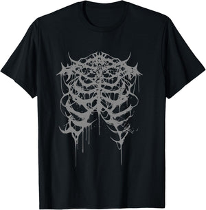 Horror Black Metal Death Metal | Gothic Goth Grunge Langarmshirt T-Shirt - T-Shirt | Black