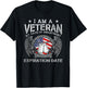 Retro I Am A Veteran My Oath Enlistment Has No Expiration T-Shirt - T-Shirt | Black