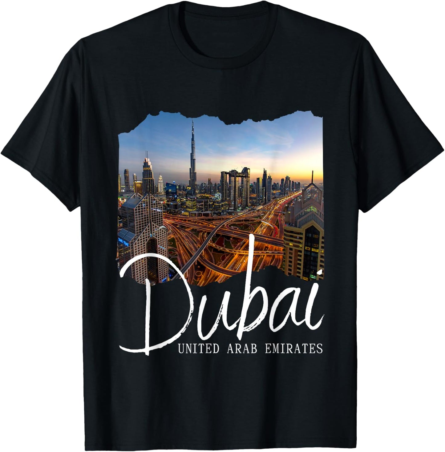 Retro Dubai Souvenir/Dubai T-Shirt - T-Shirt | Black