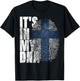 It's In My DNA Finnish Shirt Suomi Finland Flag Gifts Finn T-Shirt - T-Shirt | Black
