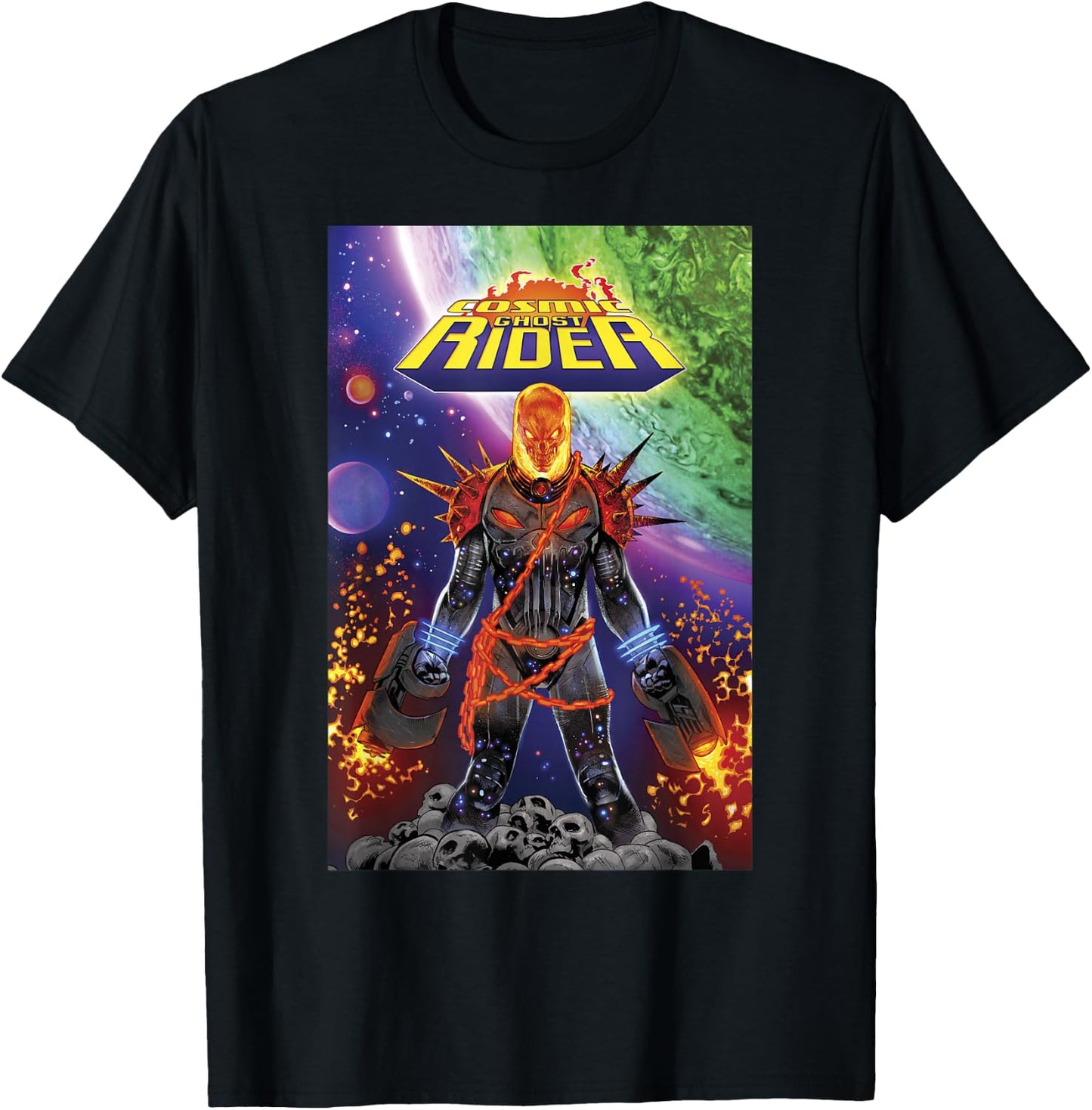 Marvel Cosmic Ghost Rider Comic Book Cover V1 T-Shirt - T-Shirt | Black
