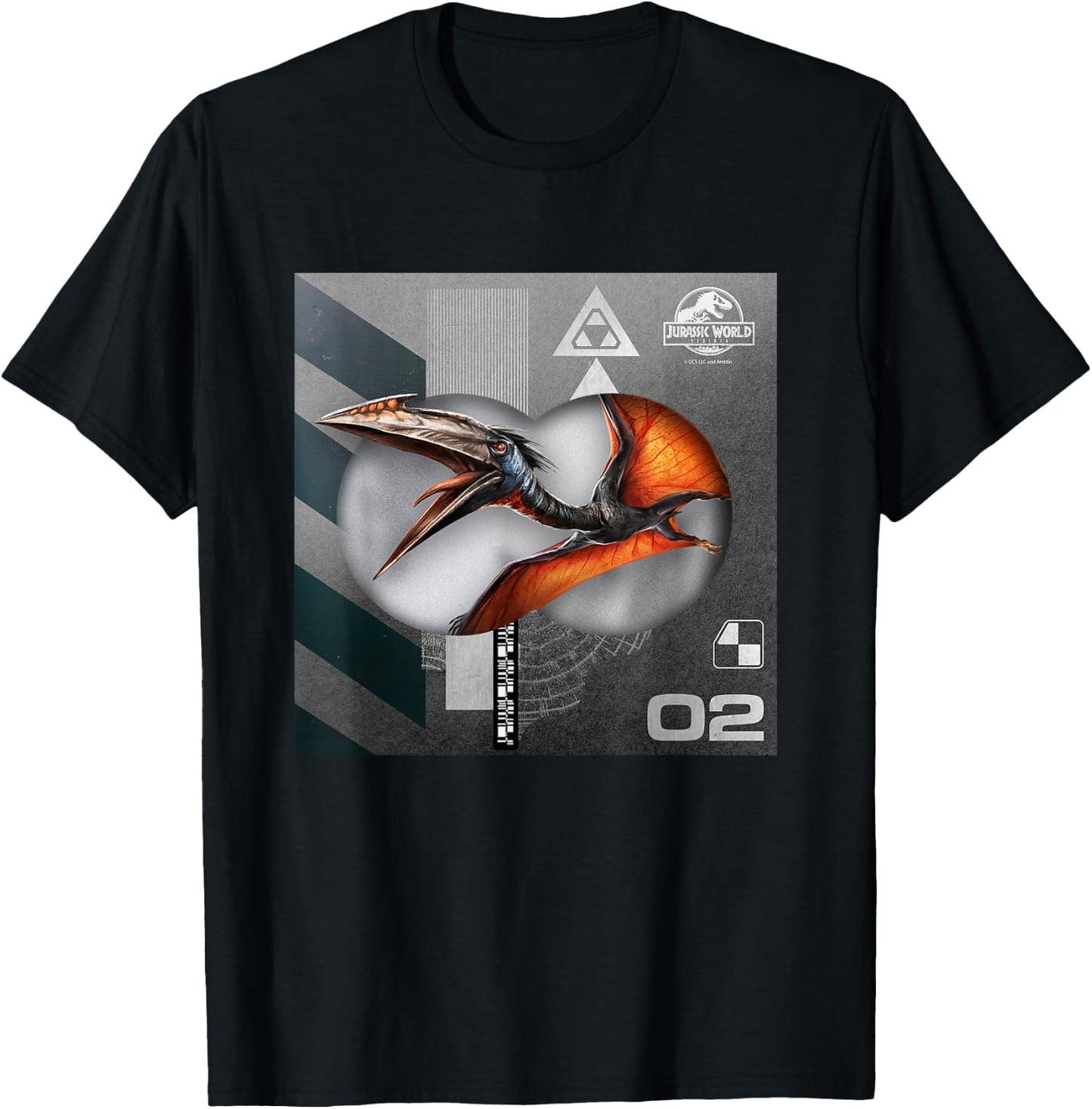 Jurassic World Rebirth Quetzalcoatlus in Flight T-Shirt - T-Shirt | Black