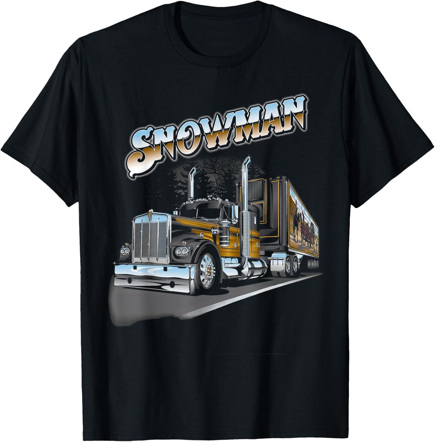 Classic Cars Vintage Trucking Bandit 1977s Outfits American T-Shirt - T-Shirt | Black