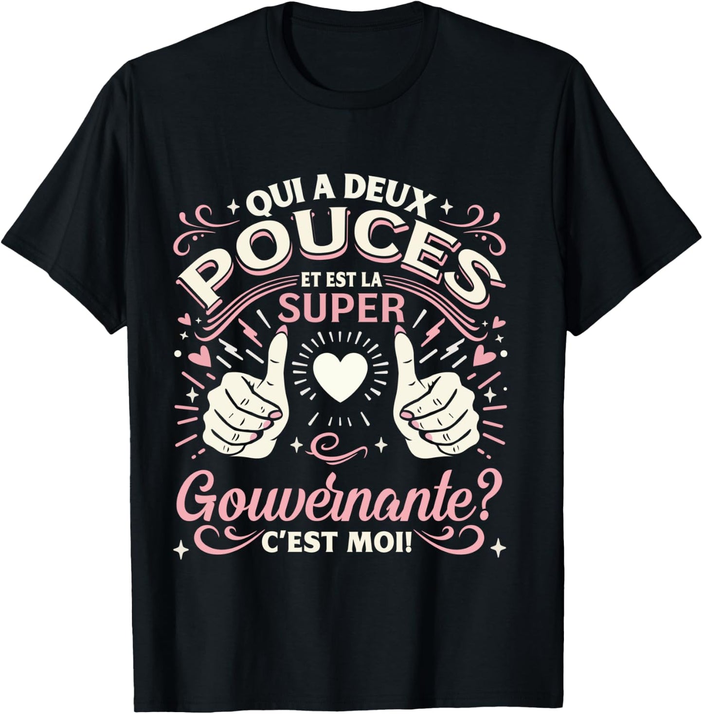 Une Super Gouvernante Cadeau Gouvernante Femme Manche Longue T-Shirt - T-Shirt | Black