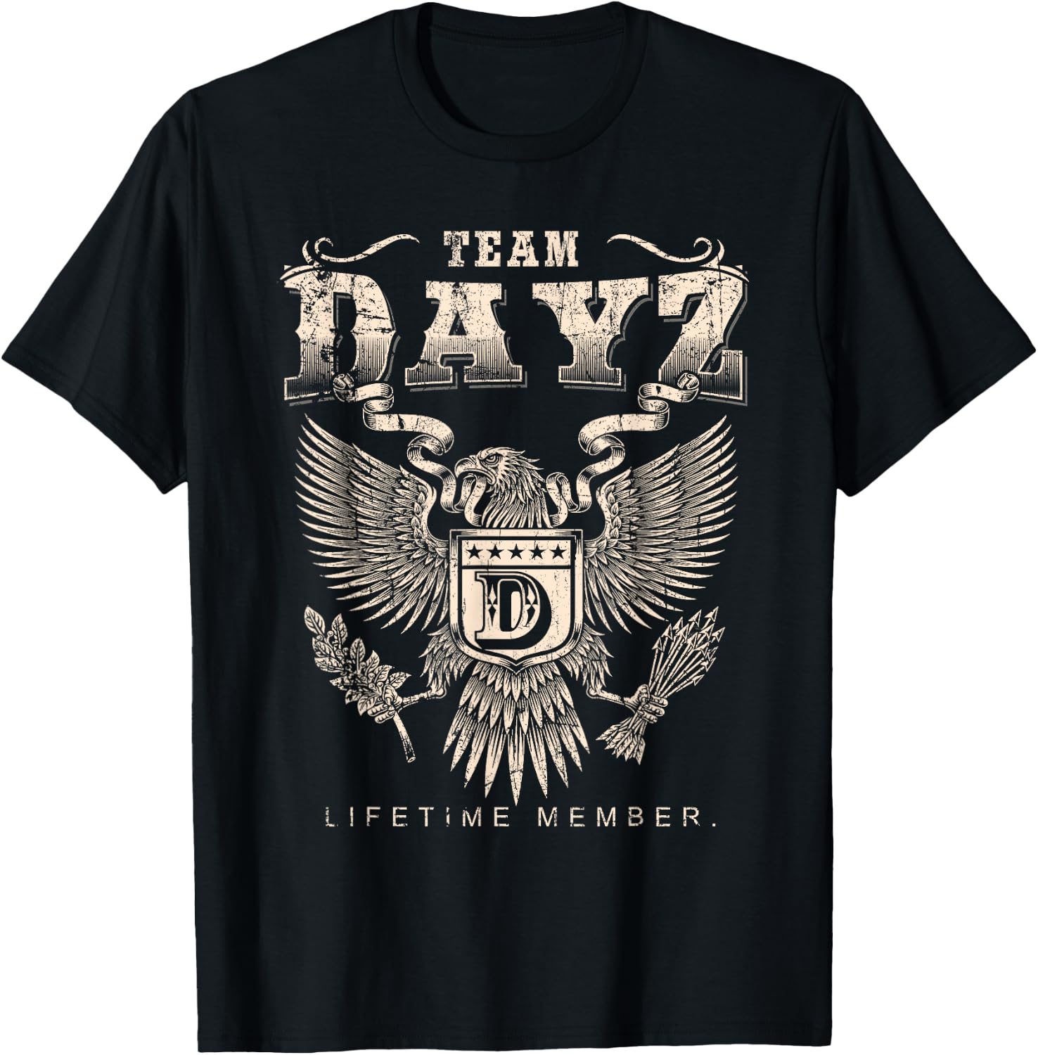 Lifetime member of the Dayz team - Name Dayz , Black, S T-Shirt - T-Shirt | Black