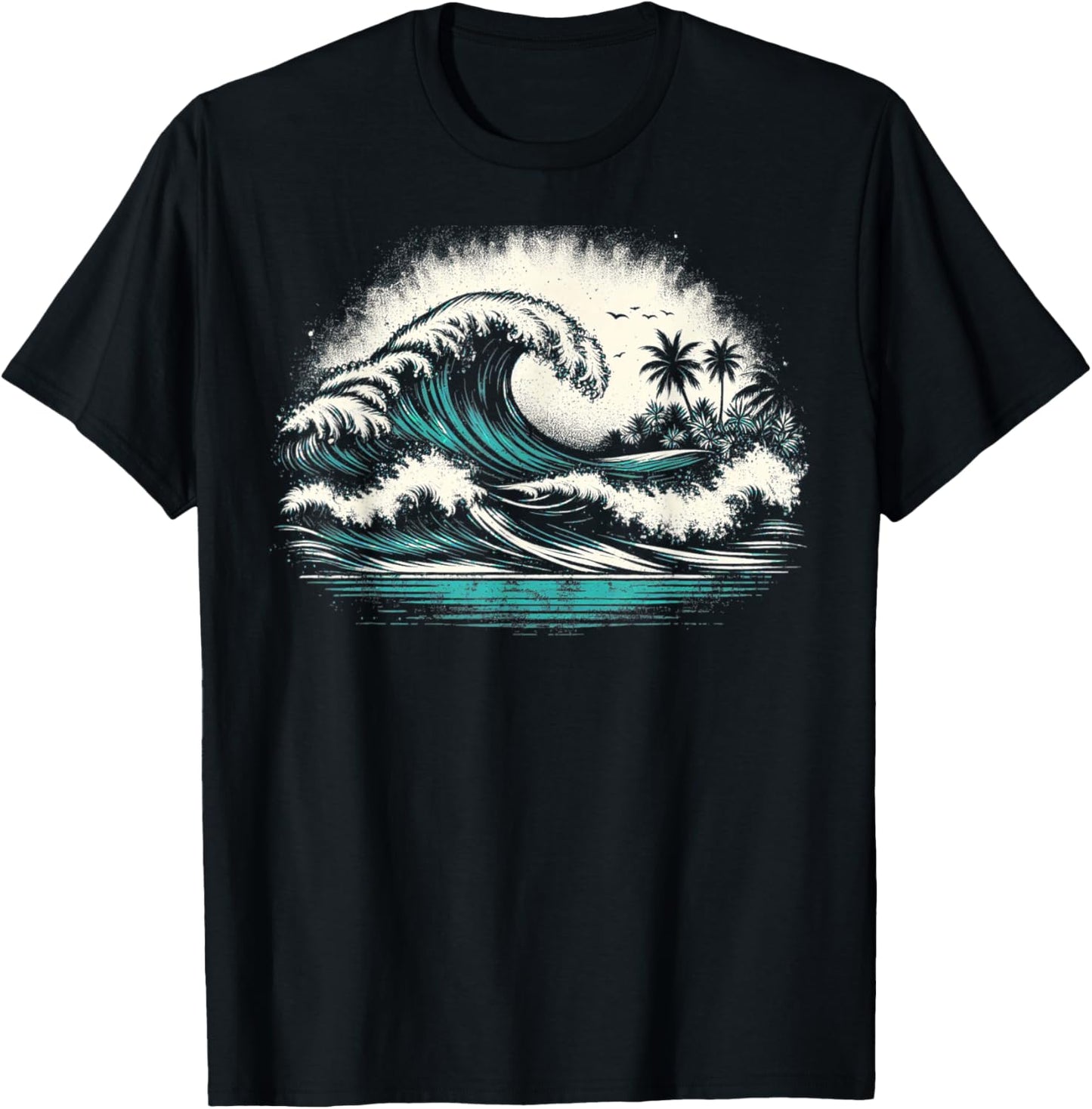 Ocean Wave T-Shirt - T-Shirt | Black