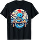 Kawaii Axolotl Eating Ramen Noodles Japanese T-Shirt - T-Shirt | Black
