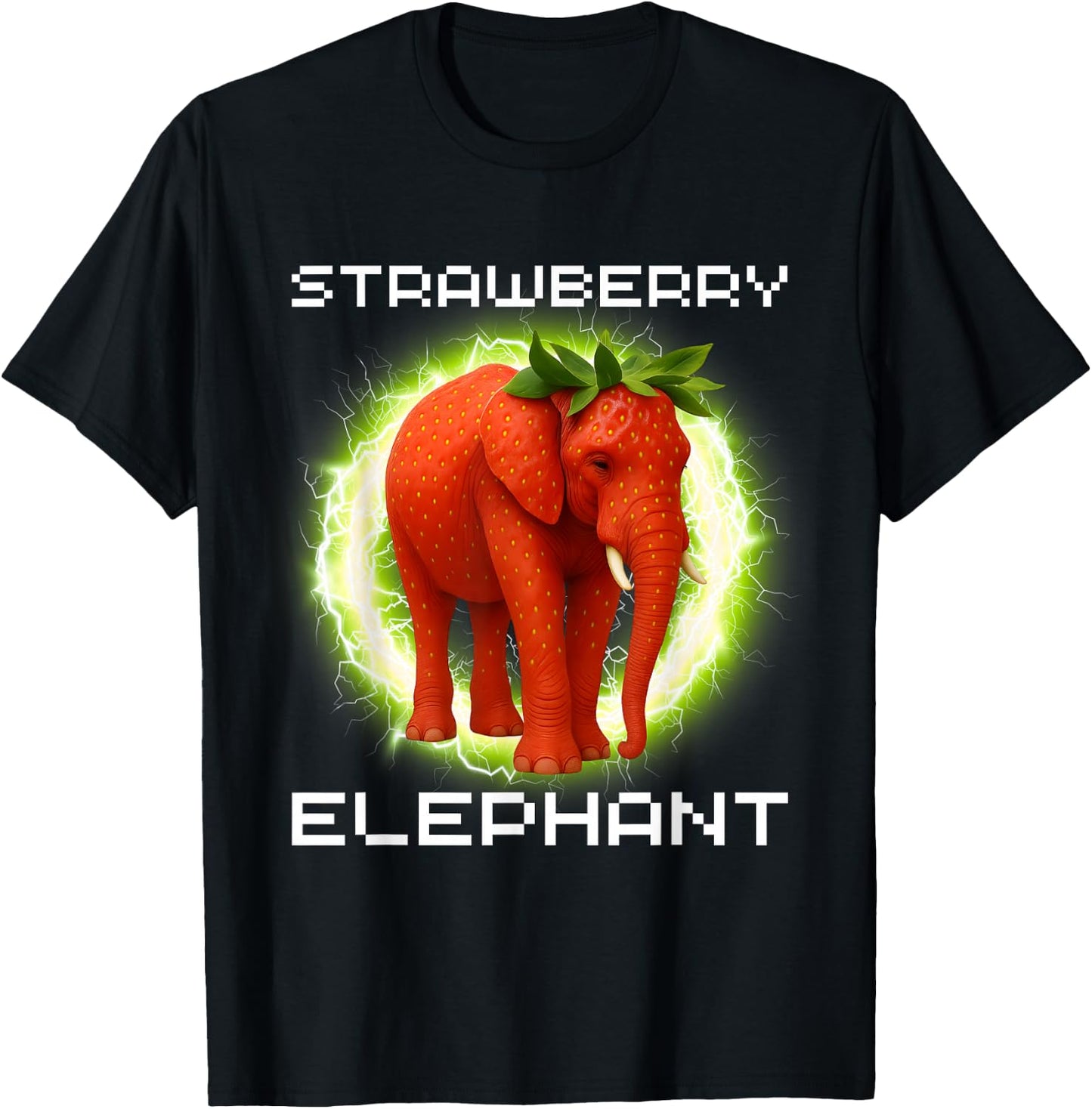 Erdbeer-Elefant Italienisches Gehirnrot-Meme-Hemd für Kinder T-Shirt - T-Shirt | Black