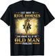 I Just Want To Ride Horses And Ignore My Old Man Problems T-Shirt - T-Shirt | Black