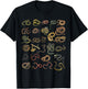 Different Types Of Snakes Educational Herpetologist Serpent T-Shirt - T-Shirt | Black