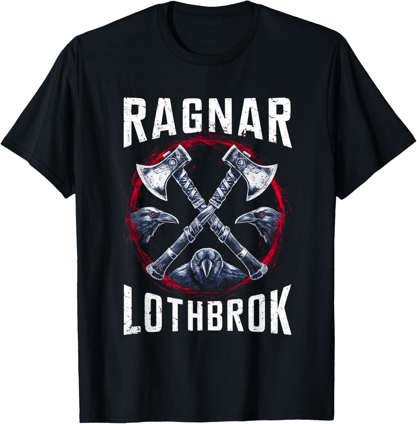 Ragnar Lothbrok Viking Warrior Lodbrok Norse Mythology , Black, S T-Shirt - T-Shirt | Black