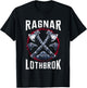 Ragnar Lothbrok Viking Warrior Lodbrok Norse Mythology , Black, S T-Shirt - T-Shirt | Black