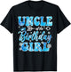 Uncle of The Birthday Girl Snowflakes Themed Matching T-Shirt - T-Shirt | Black